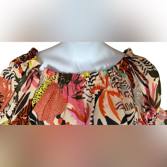 Boho Hippie Y2K Off-Shoulder Blouse - Picture 5 of 7